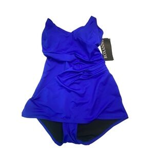 Roxanne Black and Blue Swimsuit